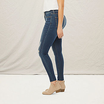 St. John's Bay - Tall Secretly Slender Stretch Fabric Womens Mid Rise  Skinny Fit Jean