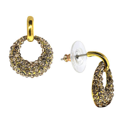 1928 Gold Tone Drop Earrings, Color Gold JCPenney