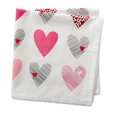 Design Imports Hearts Collage Print 6-pc. Napkins
