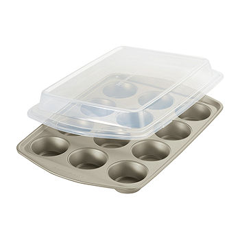 Rachael Ray Nonstick Bakeware 9 x 13-inch Grey with Orange Lid and
