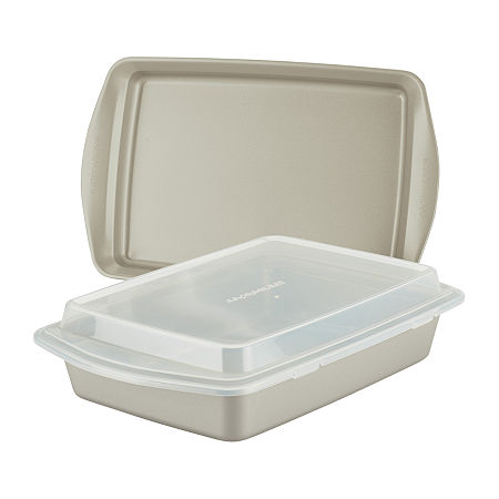 Rachael Ray 3pc. Lid Non-Stick Bakeware Set, One Size, Silver