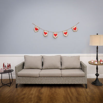 National Tree Co. 6 Ft. V Hearts Valentines Day Indoor Outdoor Garland