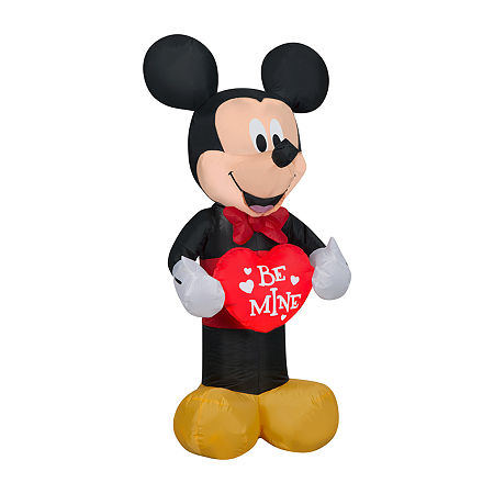 National Tree Co. 42 Pre-Lit Mickey Mouse Valentines Day Outdoor Inflatable, One Size, Red