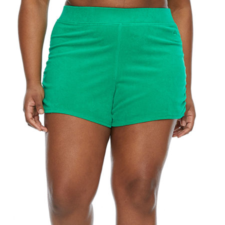  Juicy By Juicy Couture Rouched Womens High Rise Pull-On Short-Plus