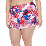 Juicy By Juicy Couture Rouched Womens High Rise Pull-On Short-Plus