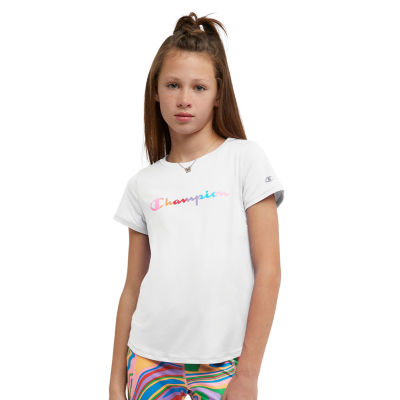 Thereabouts Little & Big Girls Round Neck Short Sleeve Graphic T-Shirt