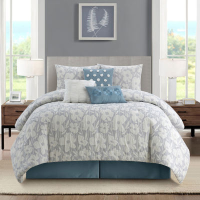 Southern Living Stanton Floral Linen & Cotton Comforter Mini Set