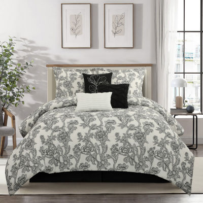 Stratford Park Mayer 7-pc. Floral Midweight Comforter Set