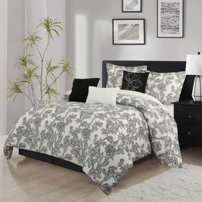 Stratford Park Mayer 7-pc. Floral Midweight Comforter Set