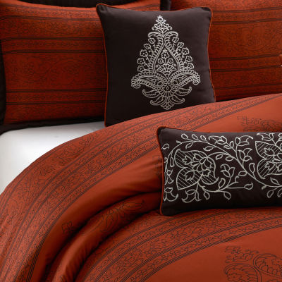 Stratford Park Linati 7-pc. Damask + Scroll Midweight Comforter Set