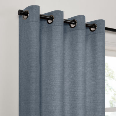 Fieldcrest Catalina Grommet Top Light-Filtering Single Curtain Panel