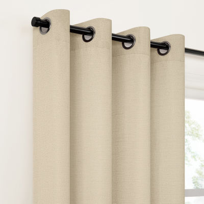 Fieldcrest Catalina Grommet Top Light-Filtering Single Curtain Panel