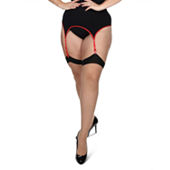 Berkshire Hosiery Thigh Highs With Garter-JCPenney, Color: Black