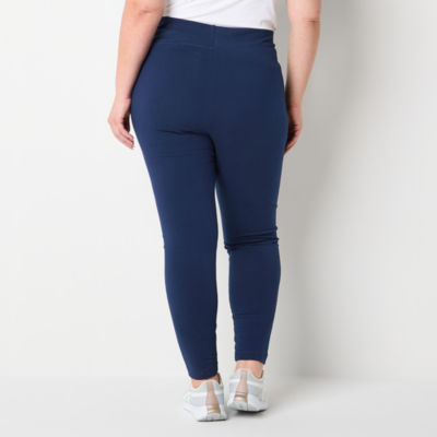 St. John's Bay Plus Secretly Slender Womens High Rise Full Length Leggings