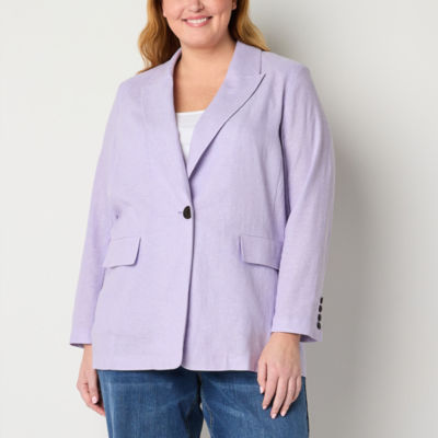 Liz Claiborne Womens Regular Fit Blazer-Plus