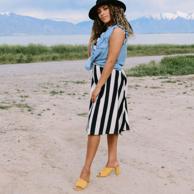 Journee Collection Womens Allea Slip-on Open Toe Mules - JCPenney