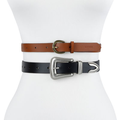 Levi's 2pc 20mm And 25mm Adjustable Womens Belt