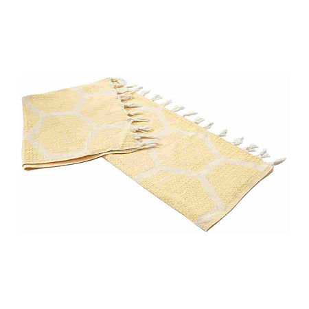 Lr Home Ashe Geometric Throw, One Size, Yellow