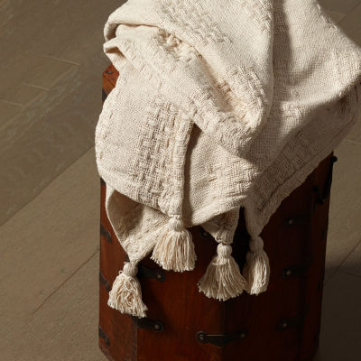 Lr Home Brewis Solid Washable Reversible Throw