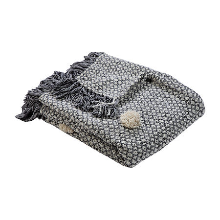 Lr Home Danny Diamond Reversible Throw, One Size, Gray