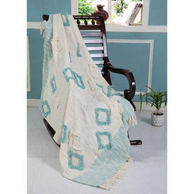 Lr Home Hudson Diamond Washable Throw