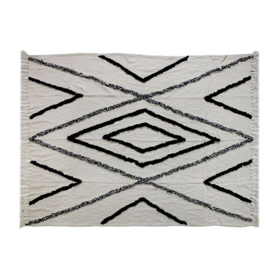 Lr Home Logan Diamond Washable Throw