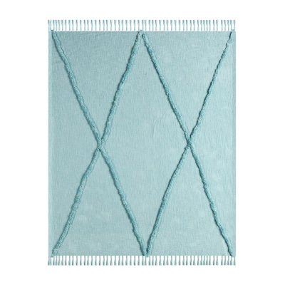Lr Home Iris Diamond Washable Throw