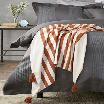 Lr Home Hanny Striped Reversible Throw