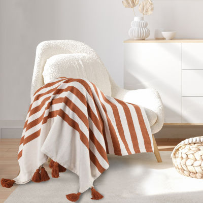 Lr Home Hanny Striped Reversible Throw