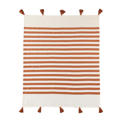 Lr Home Hanny Striped Washable Reversible Throw