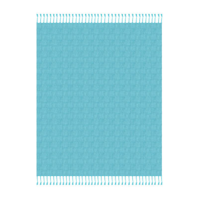 Lr Home Grayson Solid Reversible Throw