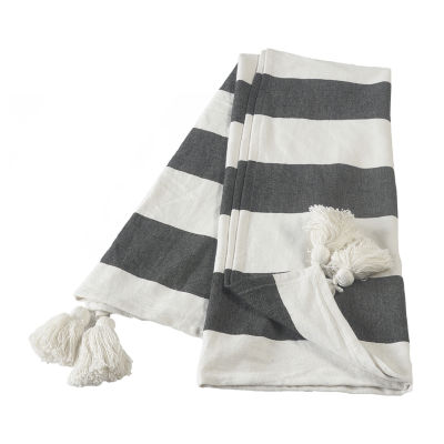 Lr Home Monica Stripe Reversible Throw