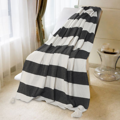 Lr Home Monica Stripe Reversible Throw