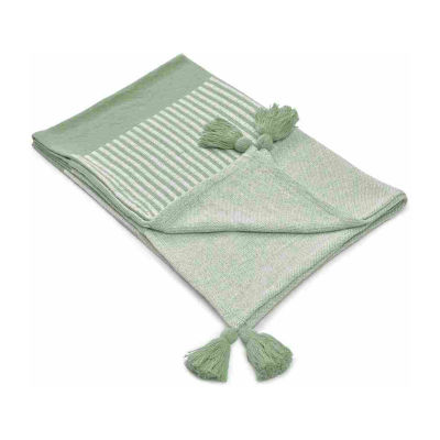LR Home Riley Stripe Washable Throw