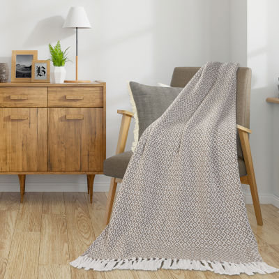 Lr Home Ravy Diamond Washable Reversible Throw