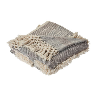 Lr Home Miles Stripe Washable Throw