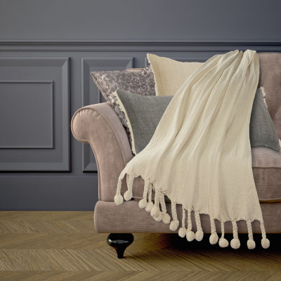 Lr Home Andrew Chevron Washable Reversible Throw