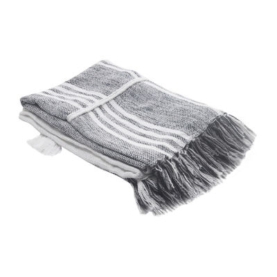 Lr Home Cameron Stripe Washable Throw