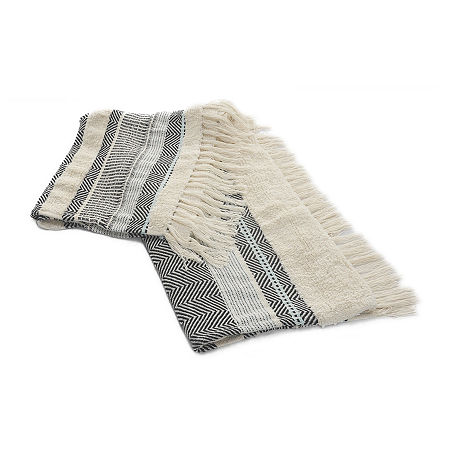 Lr Home Eli Farmhouse Throw, One Size, White