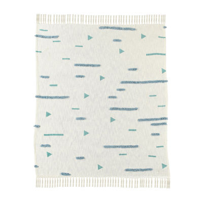 Lr Home Ian Geometric Washable Throw
