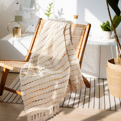Lr Home Tony Stripe Reversible Throw