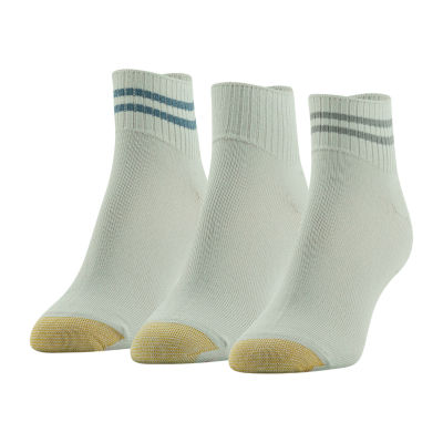 Gold Toe Casual Ultra Soft 3 Pair Quarter Socks Womens