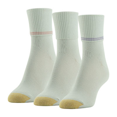 Gold Toe Casual Ultra Soft 3 Pair Turncuff Socks Womens