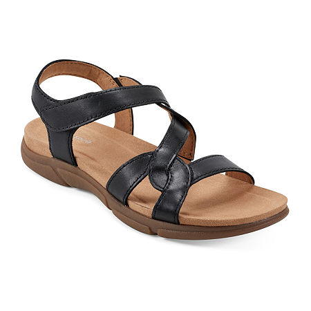 Easy Spirit Womens Minny Strap Sandals, 9 Medium, Black