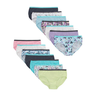 Hanes Bonus Pack Little & Big Girls 14-Pack Hipster Panty