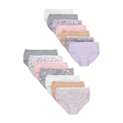 Hanes Bonus Pack Little & Big Kid Girls 14 Pack Briefs Gubb4b
