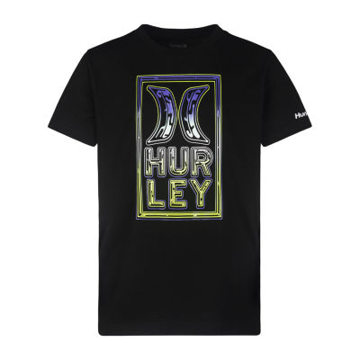 Hurley Big Boys Crew Neck Short Sleeve Graphic T-Shirt