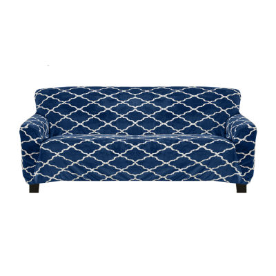Linery Stretch Velvet Plush Sofa XL Slipcover