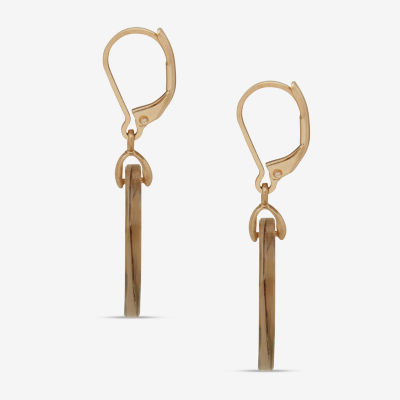 a.n.a Gold Tone Disk Womens Drop Earrings