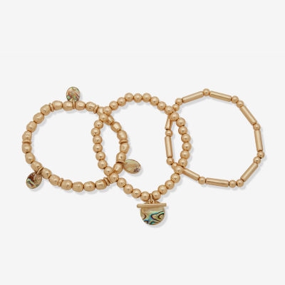 a.n.a Gold Tone Womens 3-pc. Bracelet Set